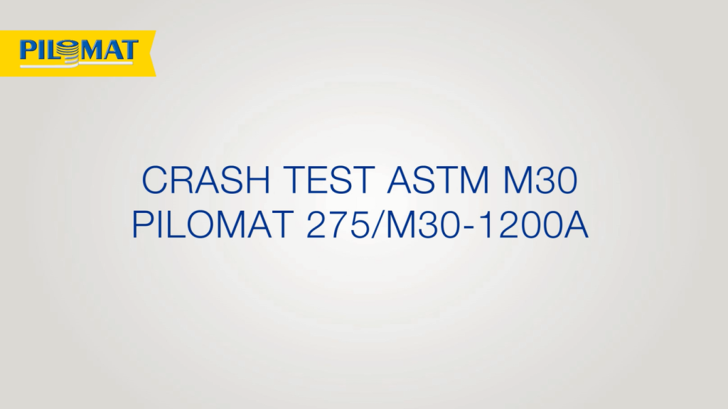 Bollard American method crash test